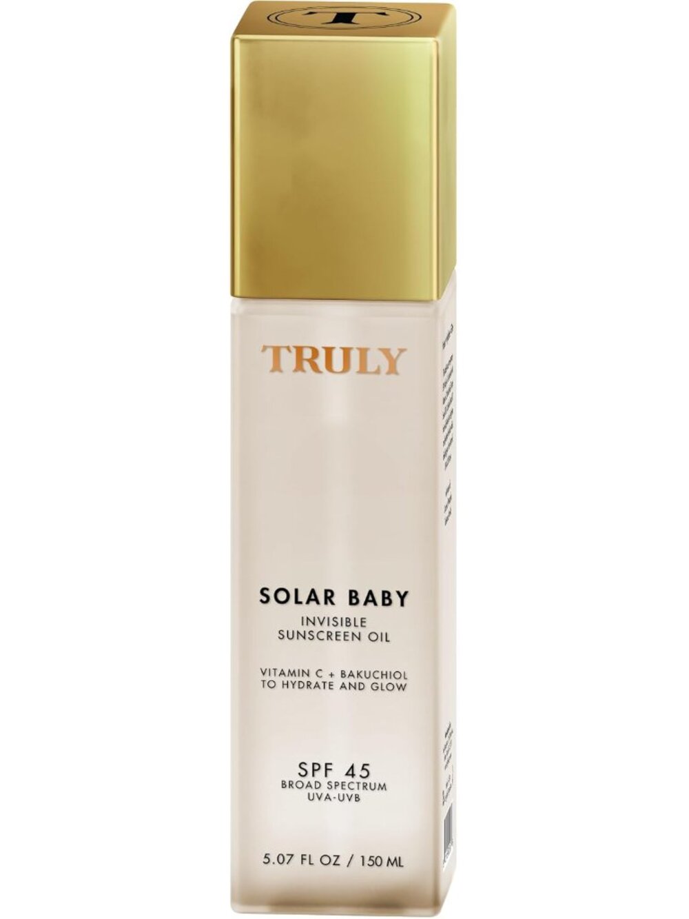 NEW NEVER OPENED Truly Beauty Solar Baby SPF 45 Invisible Sunscreen Oil
